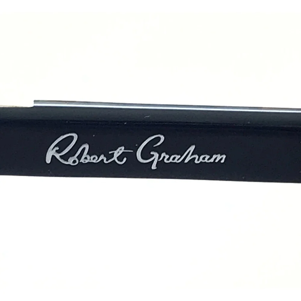 Robert Graham Sunglasses OLIVER BLU Blue Round w/ Gradient Gray Polarized Lenses